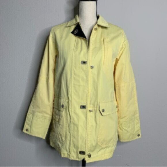Talbots Yellow Vintage All Weather Parka Rain Coat - Picture 2 of 11